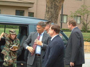 Deputy Under Secretary of Defense for Personnel & Readiness Charles S. Abell Visits DMDC Asia Sep 2001